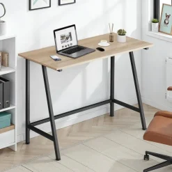 Bureaus-tectake Bureau Newton 100x50x77cm, Industrieel Licht Hout, Eiken Sonoma