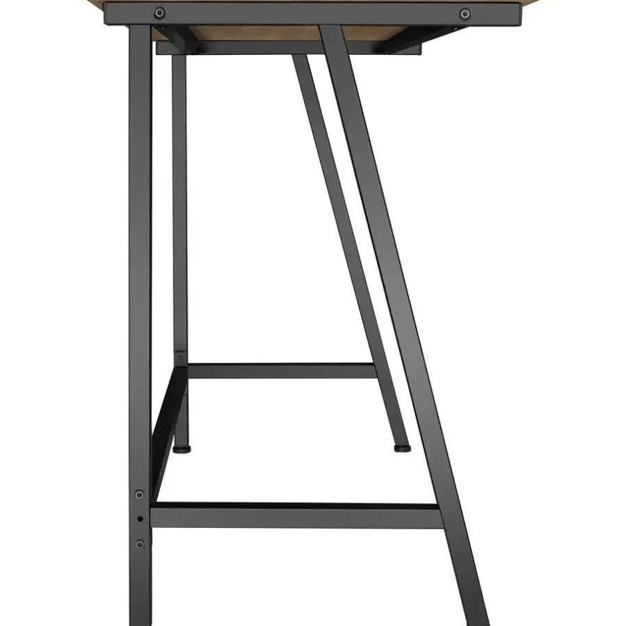 Bureaus-tectake Bureau Newton 100x50x77cm, Industrieel Licht Hout, Eiken Sonoma