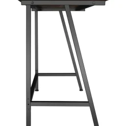 Bureaus-tectake Bureau Newton 100x50x77cm, Industrieel Hout Donker, Rustiek