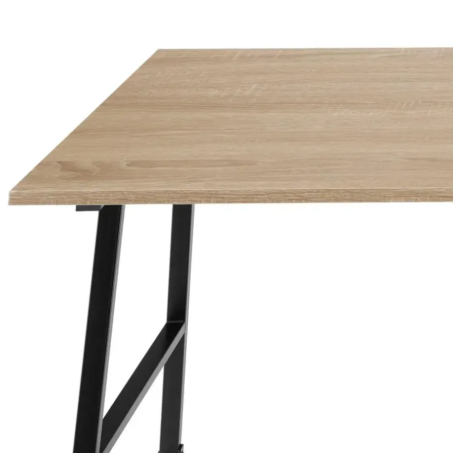 Bureaus-tectake Bureau Paisley 120x50x73,5cm, Industrieel Licht Hout, Eiken Sonoma