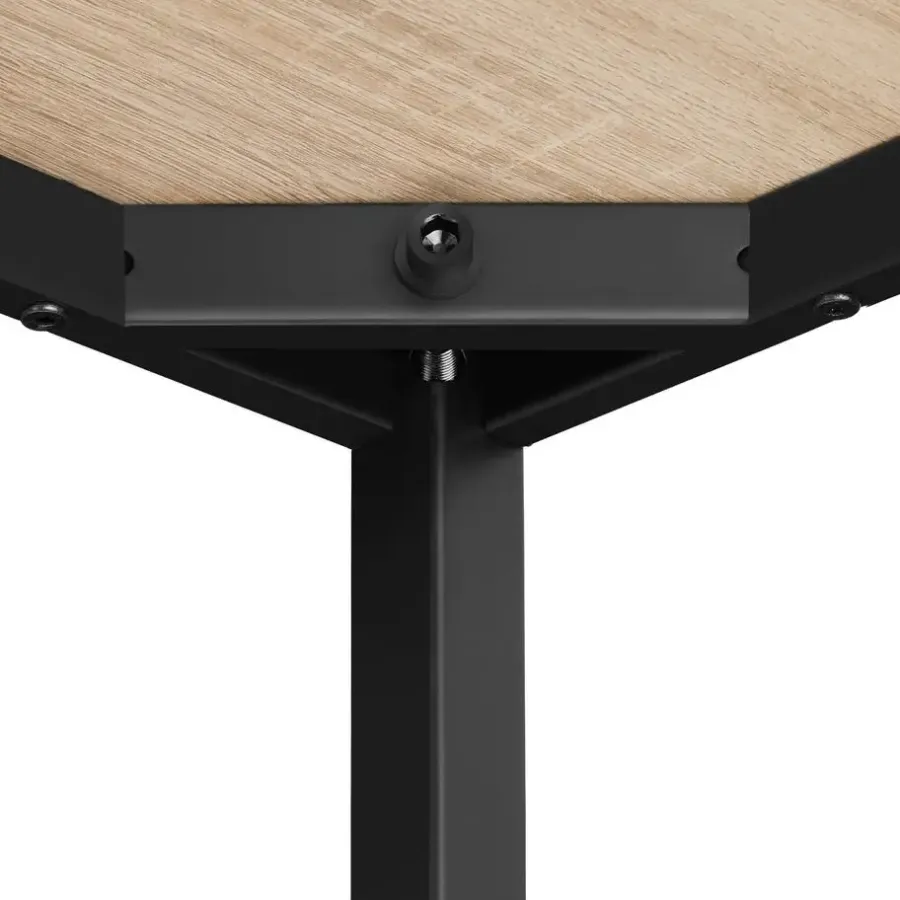 tectake Bureau Vanport 120x60x75,5cm, Industrieel Licht Hout, Eiken Sonoma