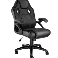 Gamestoelen-tectake Bureaustoel Mike, Zwart