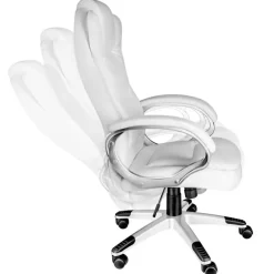 Bureaustoelen|Bureaustoelen-tectake Bureaustoel Zulu, Wit