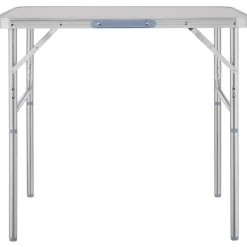 tectake Campingtafel opvouwbaar van aluminium 75x55x68cm, Grijs