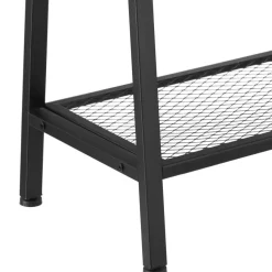 tectake Consoletafel Tralee 100x35x80,5cm, Industrieel Hout Donker, Rustiek