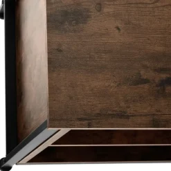 tectake Dressoir Navan 147x41x60,5cm, Industrieel Hout Donker, Rustiek