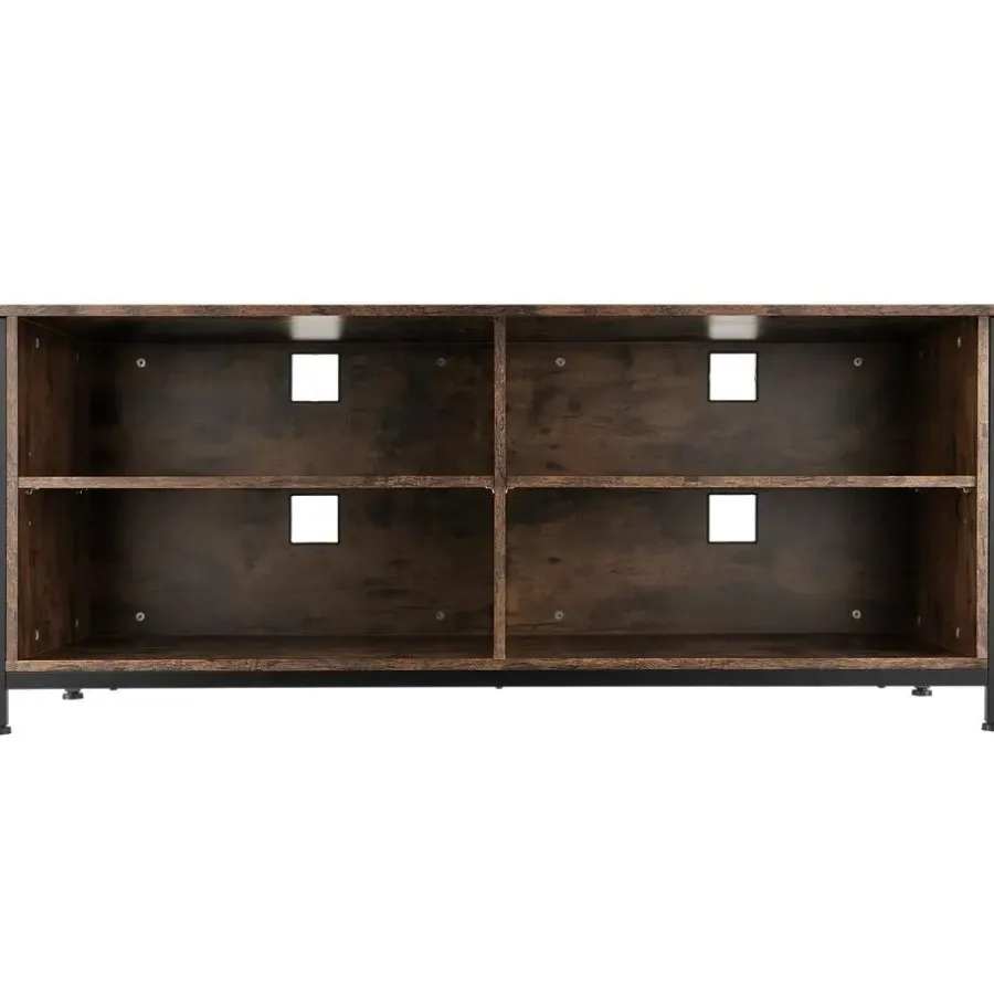 tectake Dressoir Navan 147x41x60,5cm, Industrieel Hout Donker, Rustiek