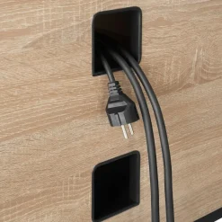 tectake Dressoir Navan 147x41x60,5cm, Industrieel Licht Hout, Eiken Sonoma