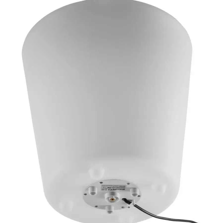 Staande Lampen-tectake Flessenkoeler Luminous Curve Cooler, LED, met afstandsbediening, Wit
