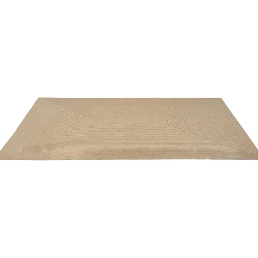 Jute Vloerkleden-tectake ® Gevlochten vloerkleed Vibe van jute, boho-stijl 160 x 230 cm