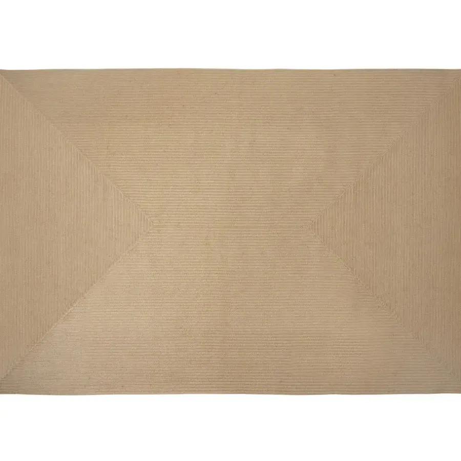 Jute Vloerkleden-tectake ® Gevlochten vloerkleed Vibe van jute, boho-stijl 200 x 290 cm