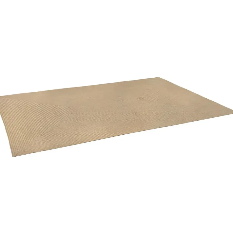 Jute Vloerkleden-tectake ® Gevlochten vloerkleed Vibe van jute, boho-stijl 200 x 290 cm