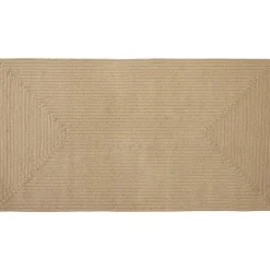 Jute Vloerkleden-tectake ® Gevlochten vloerkleed Vibe van jute, boho-stijl 80 x 150 cm