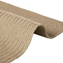 Jute Vloerkleden-tectake ® Gevlochten vloerkleed Vibe van jute, boho-stijl 80 x 150 cm