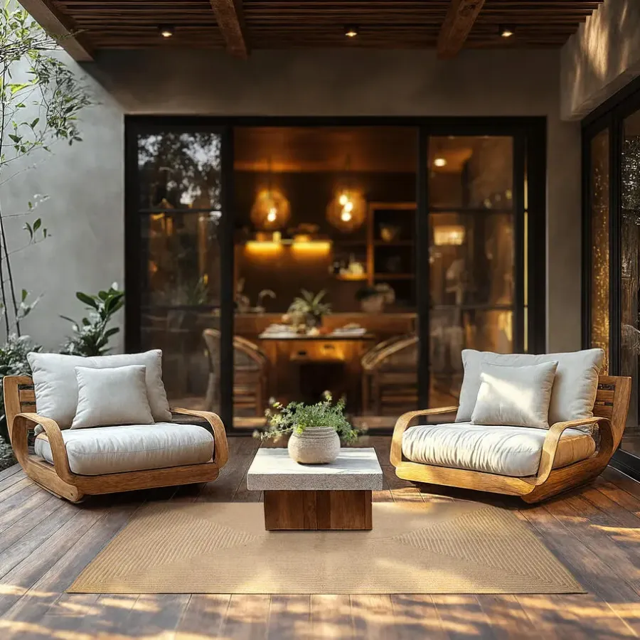 tectake ® Gevlochten vloerkleed Vibe van jute, boho-stijl 120 x 170 cm