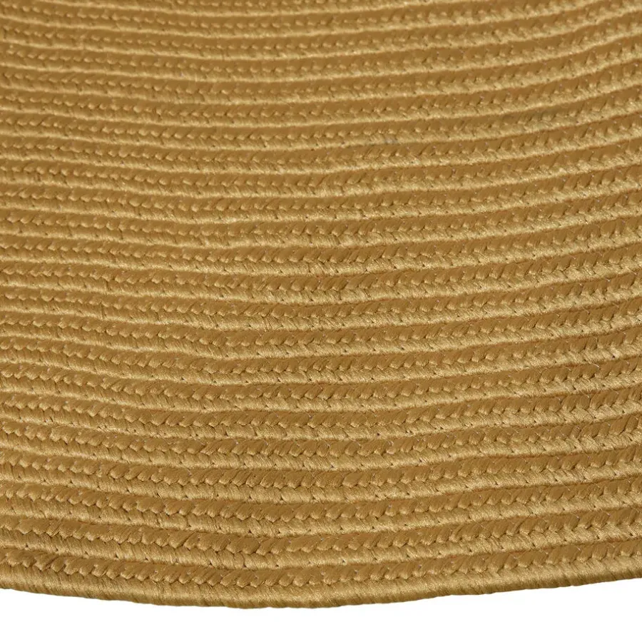 tectake ® Geweven vloerkleed Raya in jute-look Ø 160 cm - Bruin