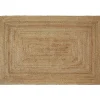 Jute Vloerkleden-tectake ® Handgeweven vloerkleed Glim van jute, boho-stijl 160 x 230 cm