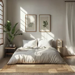 Jute Vloerkleden-tectake ® Handgeweven vloerkleed Glim van jute, boho-stijl 160 x 230 cm