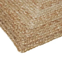 Jute Vloerkleden-tectake ® Handgeweven vloerkleed Glim van jute, boho-stijl 160 x 230 cm