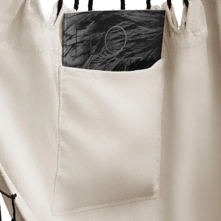 tectake Hangstoel Alison, boho-stijl, draagkracht 160kg, Beige