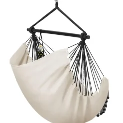 tectake Hangstoel Malika, boho-stijl, draagkracht 150kg, Beige