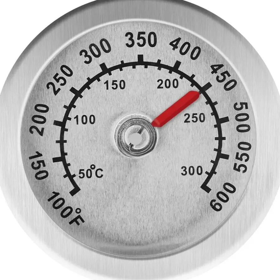 Barbecues En Accessoires-tectake Houtskool barbecue Smoker met thermometer, Zwart