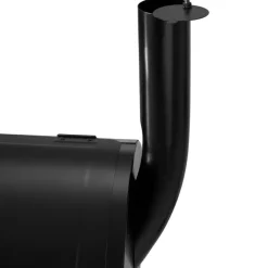Barbecues En Accessoires-tectake Houtskool barbecue Smoker met thermometer, Zwart
