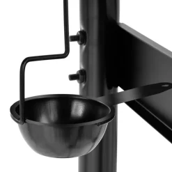 Barbecues En Accessoires-tectake Houtskool barbecue Smoker met thermometer, Zwart