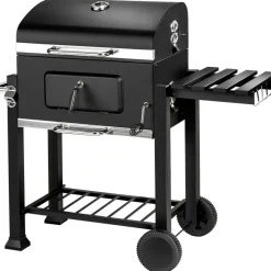 Barbecues En Accessoires-tectake Houtskoolbarbecue in hoogte verstelbaar, Zwart