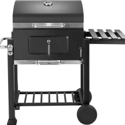 Barbecues En Accessoires-tectake Houtskoolbarbecue in hoogte verstelbaar, Zwart