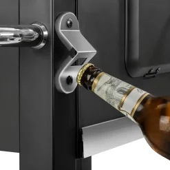 Barbecues En Accessoires-tectake Houtskoolbarbecue in hoogte verstelbaar, Zwart