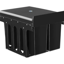 Prullenbakken-tectake Inbouw prullenbak Ashlyn, 3-voudige scheiding, 31L, telescooprails