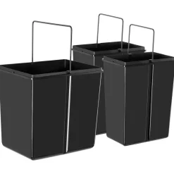 Prullenbakken-tectake Inbouw prullenbak Ashlyn, 3-voudige scheiding, 31L, telescooprails