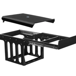 Prullenbakken-tectake Inbouw prullenbak Ashlyn, 3-voudige scheiding, 31L, telescooprails