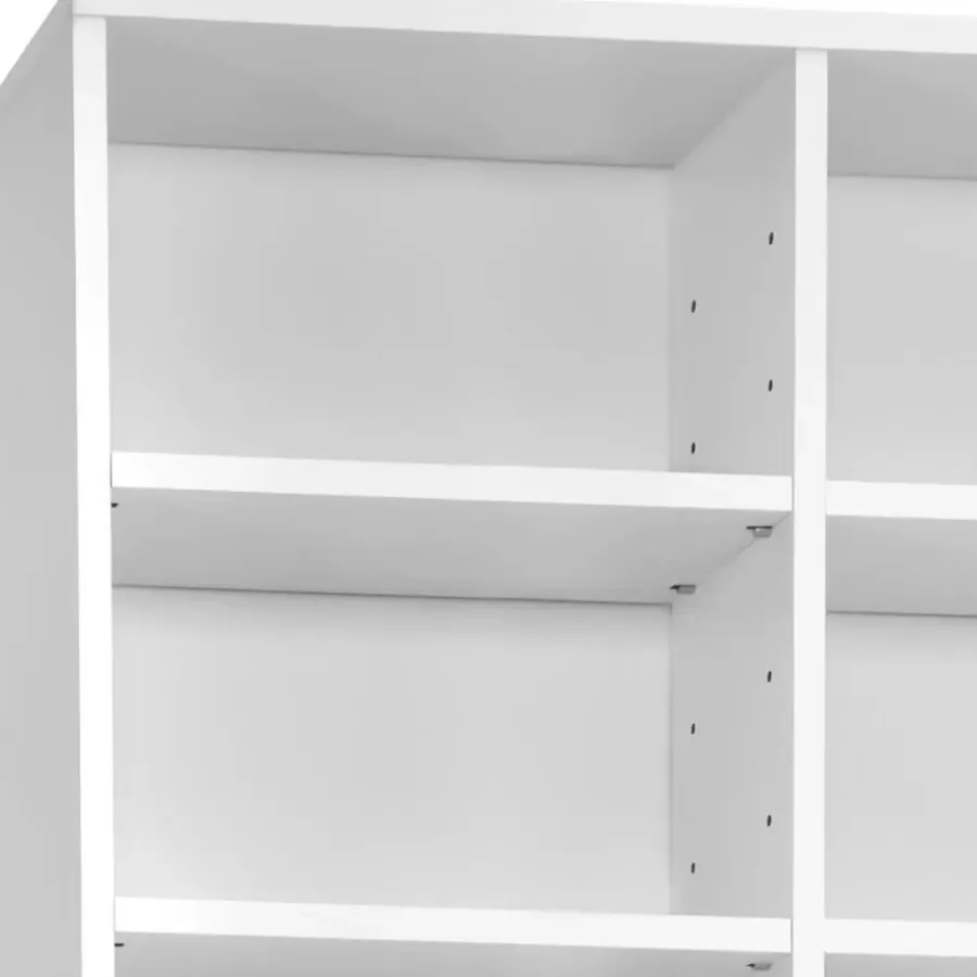 tectake Kast Christel 180x102x23,5cm, Wit