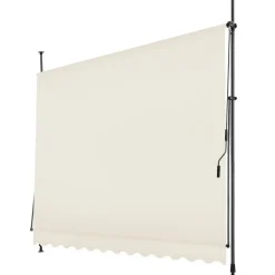 tectake Klemluifel met zwengel, in hoogte verstelbaar, Beige