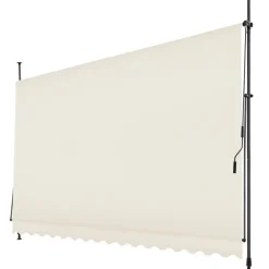 tectake Klemluifel met zwengel, in hoogte verstelbaar, Beige