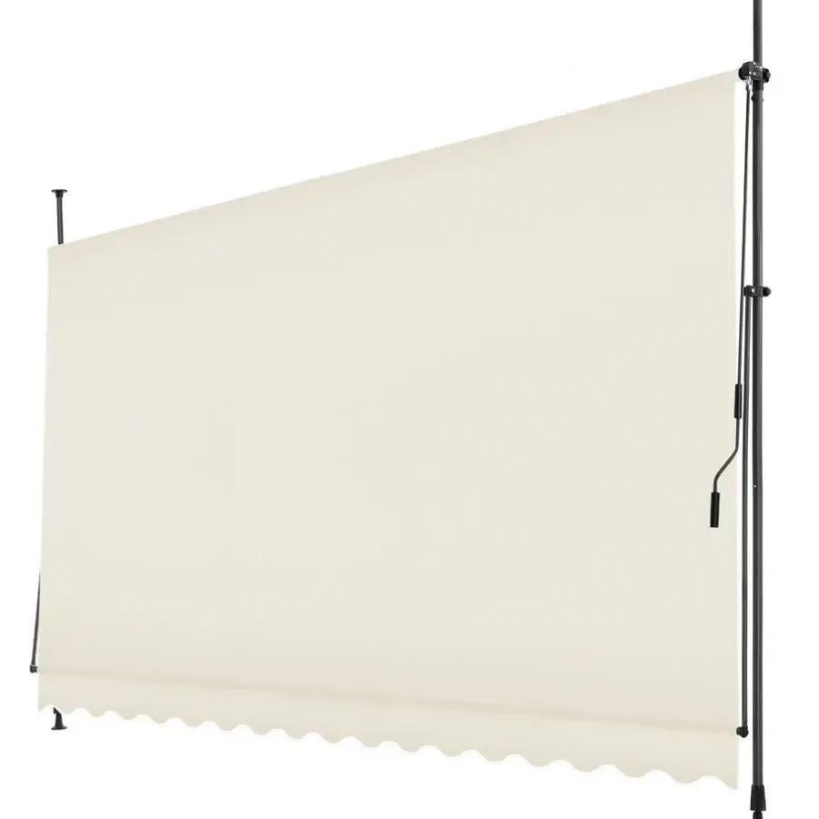 tectake Klemluifel met zwengel, in hoogte verstelbaar, Beige