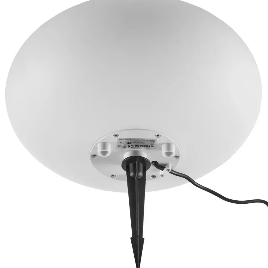 Buitenverlichting|Staande Lampen-tectake Kogellamp Luminous Eye, LED, met afstandsbediening, Wit