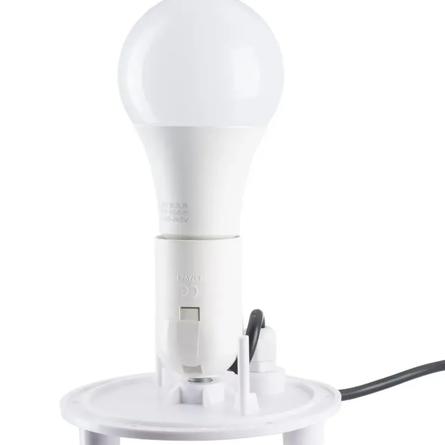 Buitenverlichting|Staande Lampen-tectake Kogellamp Luminous Eye, LED, met afstandsbediening, Wit