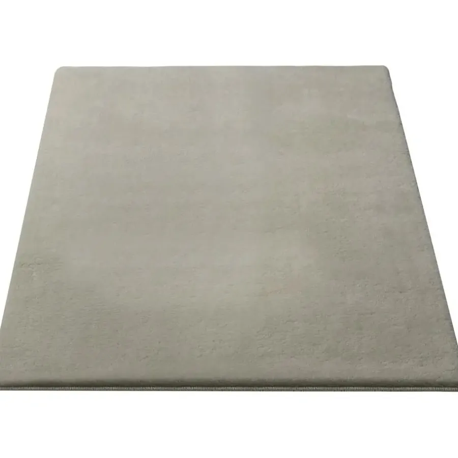 Vloerkleden-tectake ® Kortpolig vloerkleed Soft Zone 60 x 110 cm - Zandkleur
