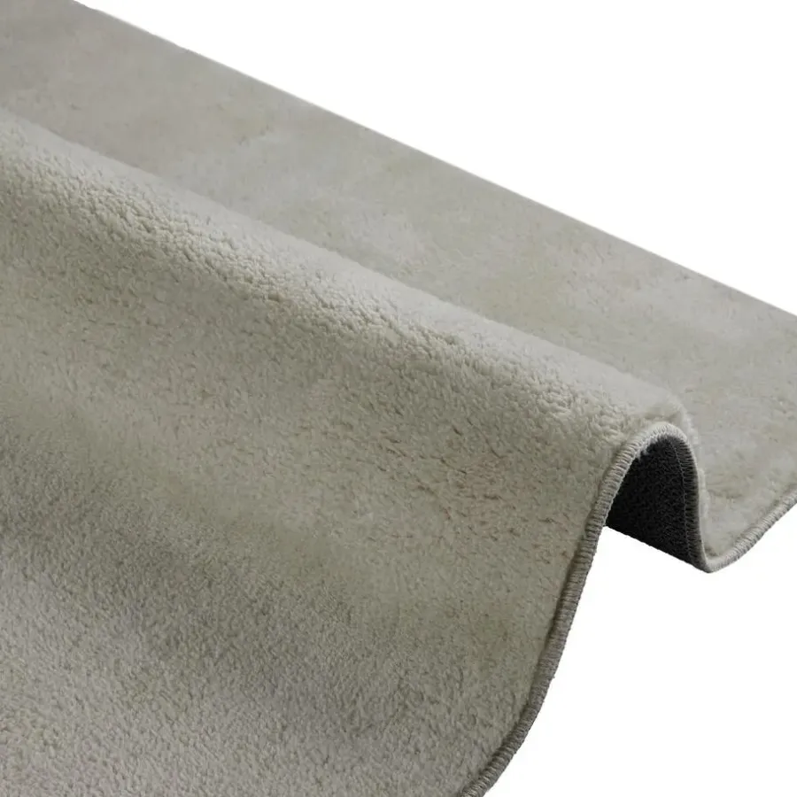 Vloerkleden-tectake ® Kortpolig vloerkleed Soft Zone 60 x 110 cm - Zandkleur