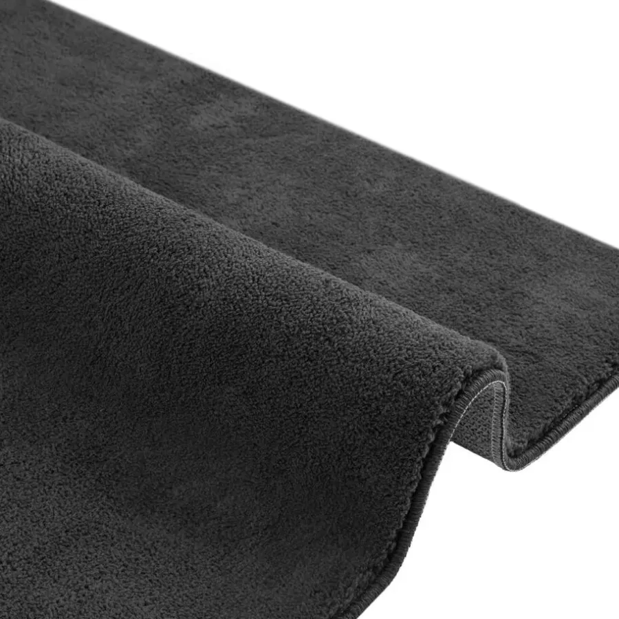 tectake ® Kortpolig vloerkleed Soft Zone 160 x 230 cm - Antraciet