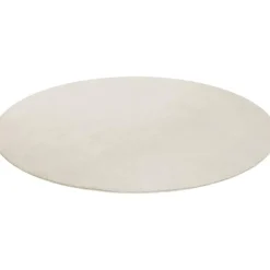 Ronde Vloerkleden-tectake ® Kortpolig vloerkleed Soft Zone Ø 120 cm - Crème