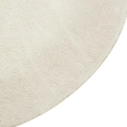 Ronde Vloerkleden-tectake ® Kortpolig vloerkleed Soft Zone Ø 120 cm - Crème