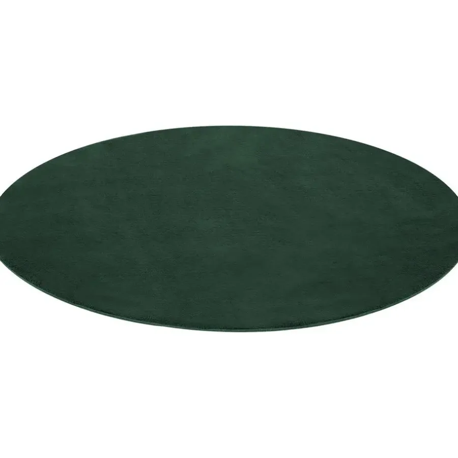 Vloerkleden|Ronde Vloerkleden-tectake ® Kortpolig vloerkleed Soft Zone Ø 120 cm - Groen