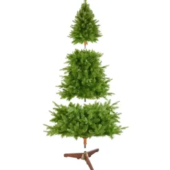 tectake Kunstkerstboom Cupid, spuitgietnaalden, Groen