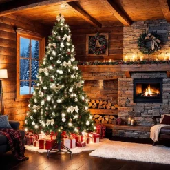 Kerstbomen-tectake Kunstkerstboom Dancer met spuitgietnaalden, Groen