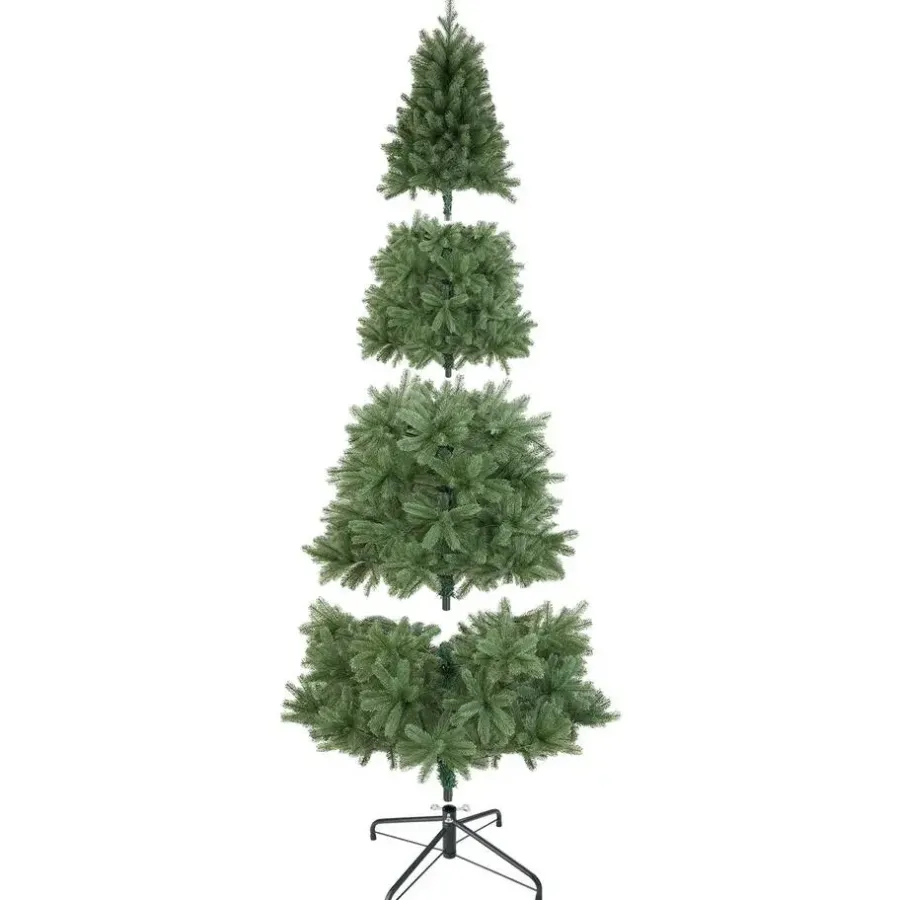 Kerstbomen-tectake Kunstkerstboom Dancer met spuitgietnaalden, Groen