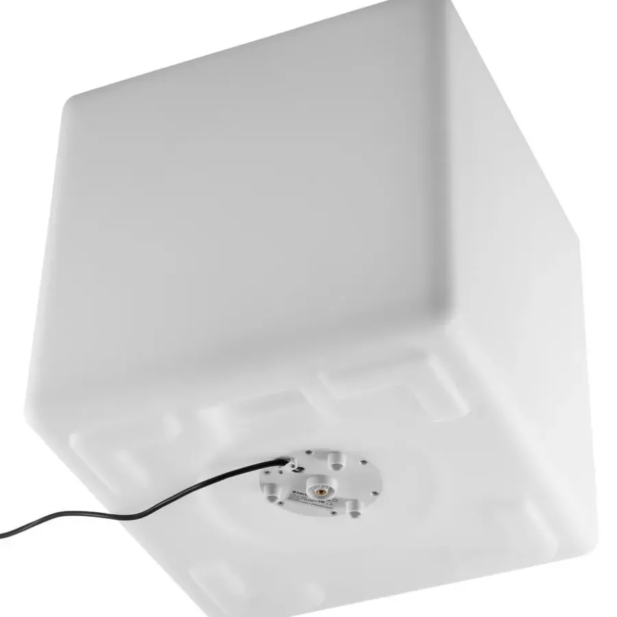 Staande Lampen-tectake Lichtkubus Luminous Cube, LED, met afstandsbediening, Wit